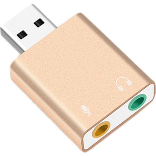 Usb Sound Card 7.1 External Usb To Jack 3.5Mm Headphone Adapter Stereo Audio Mic Sound Card For Pc Computer Laptop