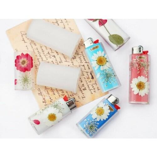 1 Set Lighter Cover Resin Mold Mirror Crystal Drop Gel Casting Mold DIY Lighter Protective Cover Silicone Mold Universal