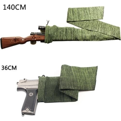 140cm 36cm Airsoft Rifle Gun Socks Silicone Treated Hunting Pistol Protector Cover Holster Tactical Fishing Rod Sleeve Bag Case