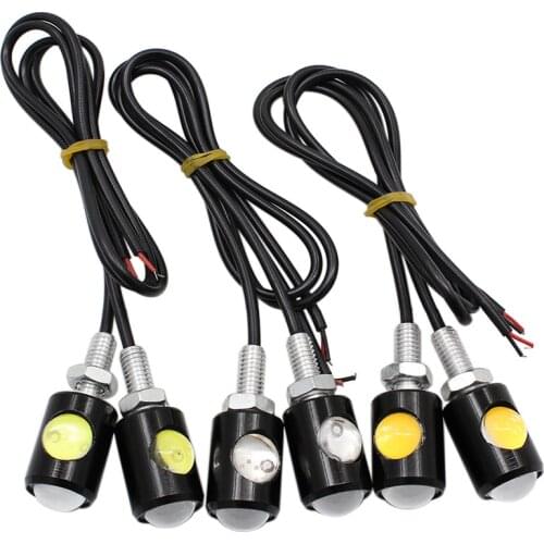 2PCS/Lot LED Motorcycle Car License Plate Screw Blot Light, Red, Blue, Yellow, White, Ice Blue Light, Motorcycle Lighting