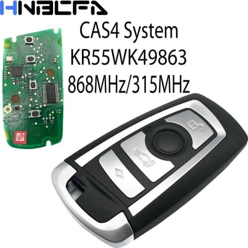 315/868Mhz Smart Remote Key fob for BMW 3 5 7 Series 2009-2016 CAS4 F System Fob KR55WK49863 with ID46-7945 Chip 4 buttons