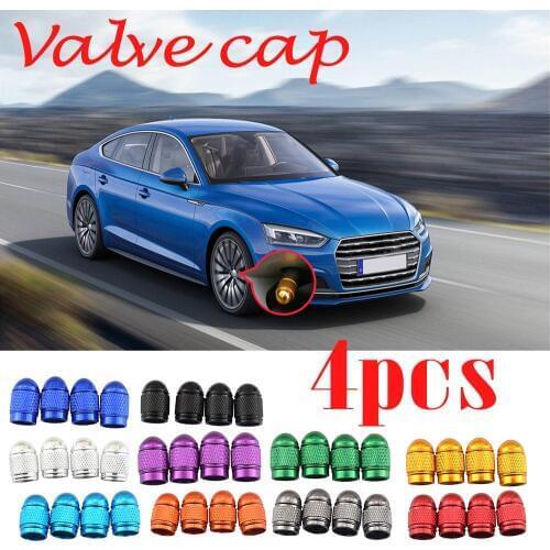 4PCS Automobile Tire Cap Valve Cover Aluminum Valve Cap Wheel Cap Tires Car-styling