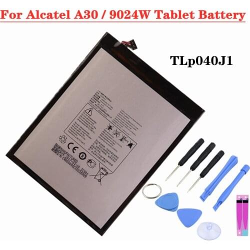 4080mAh TLp040J1 Tablet Battery For Alcatel A30 Tablet 9024W Tablet PC Rechargeable Battery + Tools