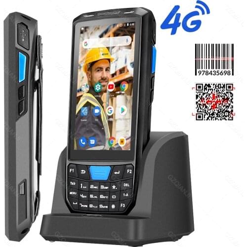 Android 9.0 Industrial Rugged PDA Handheld POS Terminal Laser Barcode Scanner Support Wireless WiFi 4G BT for Warehouse Express