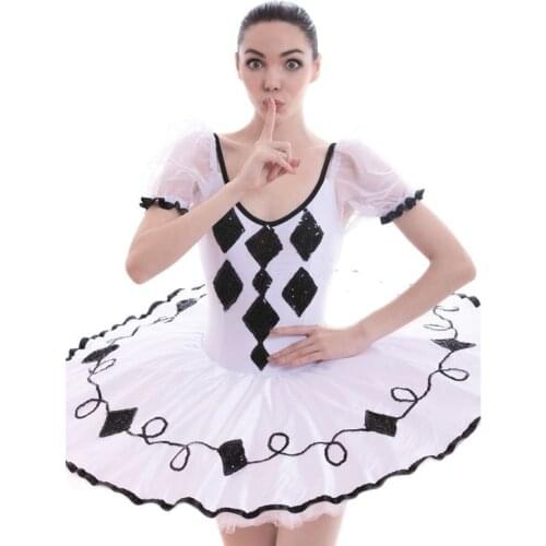 BLL051 White & Black Pre-professional ballet tutu women and Girl Stage ballet costumes tutu ballerina tutu