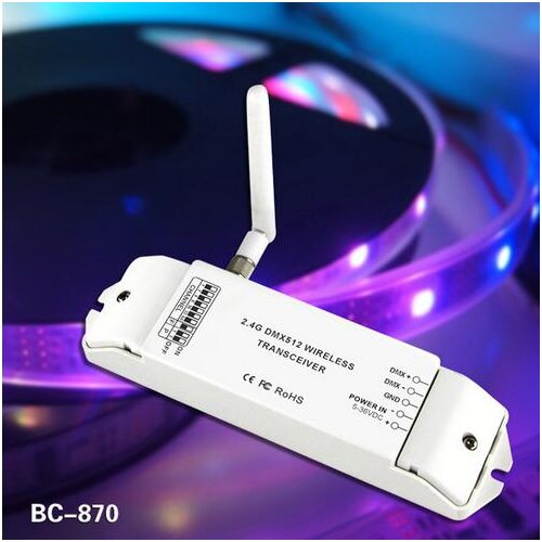 BC-870 dc5-36v 350m dmx512 wireless transmitter