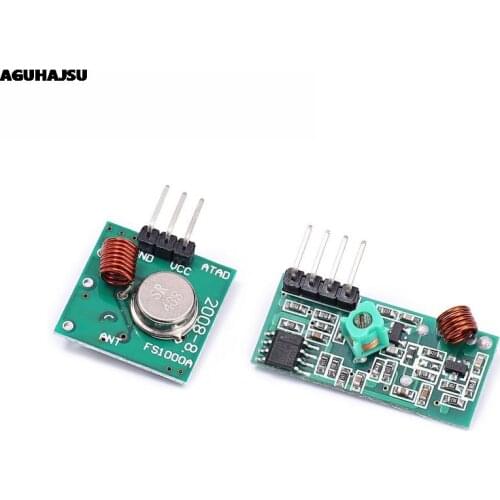 433Mhz RF Wireless Transmitter Module and Receiver Kit 5V DC 433MHZ Wireless For Arduino Raspberry Pi /ARM/MCU WL Diy Kit