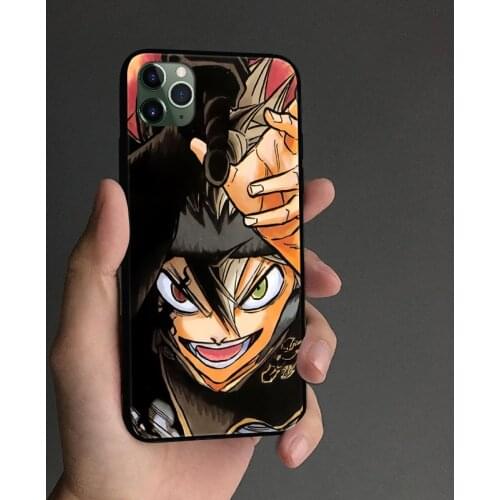 Asta Black Clover anime Phone case cover shell For iPhone SE 6s 7 8 Plus X XR XS 11 Pro Max Samsung S Note 8 9 10 20 Plus ultra