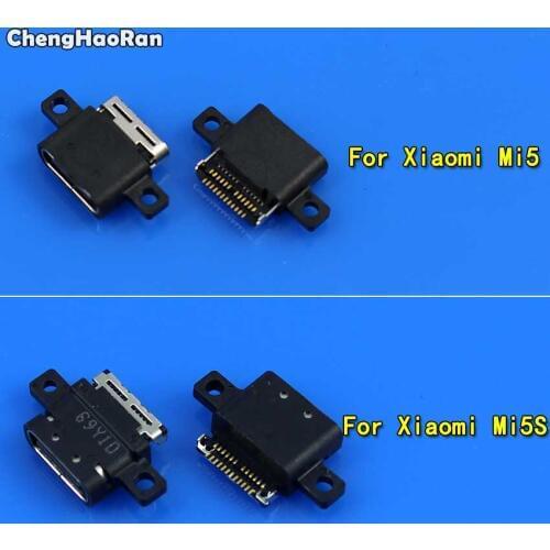 ChengHaoRan Micro USB Charger Jack Charging Port Connector Socket Power Plug Dock Replacement for Xiaomi Mi 5 5S Mi5 M5 Mi5s M5S