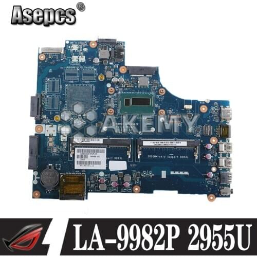 For DELL Inspiron 15R 5537 3537 Laptop Motherboard CN-0D28MX 0D28MX VBW01 LA-9982P 2955U CPU onboard DDR3