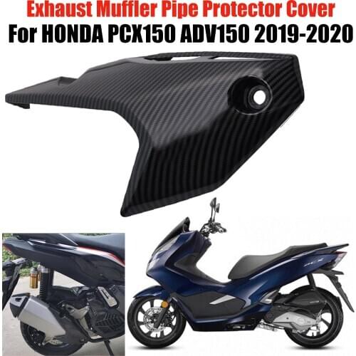 For HONDA PCX150 PCX 150 2019-2020 Exhaust Muffler Pipe Protector Heat Shield Cover Guard Anti-Scalding Cover Rustproof Shell