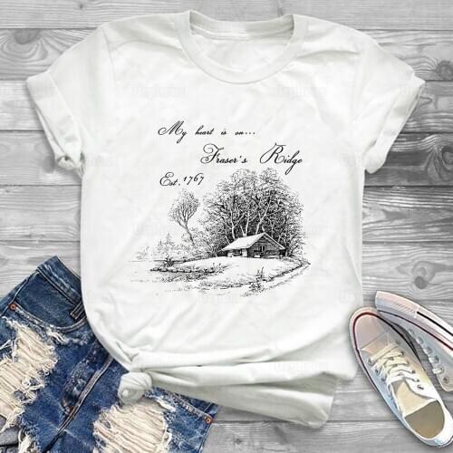 Frasers Ridge Tshirt Tv Show Inspired North Carolina Frasers Ridge Graphic Shirt 100% Cotton