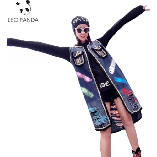 Женские джинсовые жилеты LEOPANDA China At AliExpress