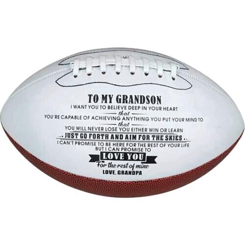 Rugby Ball American Football Sports Practice Training Ball Recreation Microfiber Leather Number 9 Training Rugby