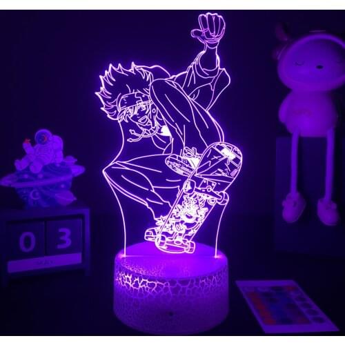 Newest Anime SK∞ 3D LED Lamp The Infinity Reki Figure Nightlight for Bedroom Decor Kids Brithday Gift Manga Room Desk 3d Lamp