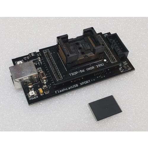 New FlashcatUSB Programmer with NOR FLASH Socket Adapter (TSOP56)