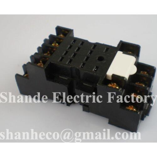 Relay base with GIFT metal clip Relay socket PYF14.5A for relay MY4,HH54P & others