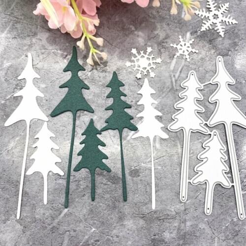 Christmas Tree Metal Cutting Dies Stencil Scrapbooking DIY Album Stamp Embossing F1CC