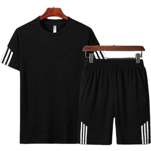 Summer Wholesale Cheap Men Plus Size 5XL T-shirt and Short Sport Suit Sport wear Tracksuit