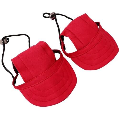 Pet Hat With Ear Holes Adjustable Baseball Cap For Large Medium Small Dogs Summer Dog Cap Sun Hat Outdoor Hiking Pet Products