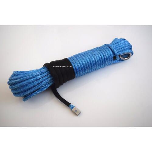 Blue 8mm*30m 4x4 SUV Off-road car synthetic winch cable,Boat Winch Rope,Plasma Rope