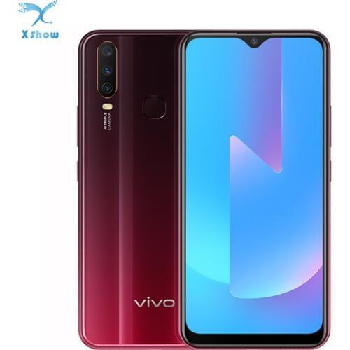 Vivo U3x Snapdragon665 Octa Core Mobile Phone Android 5000mAh Quick Charge 6.35" OTG 3 Camera Fingerprint Smartphone