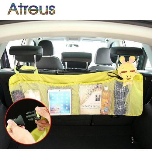 Car Trunk Organizer Backseat Storage Bag Net For Honda CRV Fit Jade HRV Vezel Mazda 2 CX-5 CX-7 Nissan Qashqai X-TRAIL T32 TIIDA
