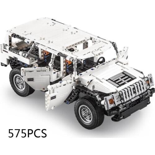 Technical ORV building block Hummer H2 model WITH light 2.4Ghz radio remote control vehicle steam brick APP rc car toy for gifts