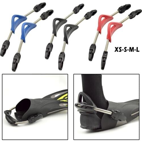 Scuba Diving Snorkeling Fin Spring Heel Strap Diving Open-Heel Flippers Strap Non-Slip Adjustable Tie Shoelace Diving Boots Part