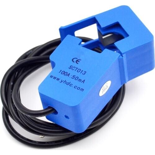 YHDC 30A 50A 100A SCT013 Non-invasive AC Current Sensor Split Core Current Transformer New sct013000