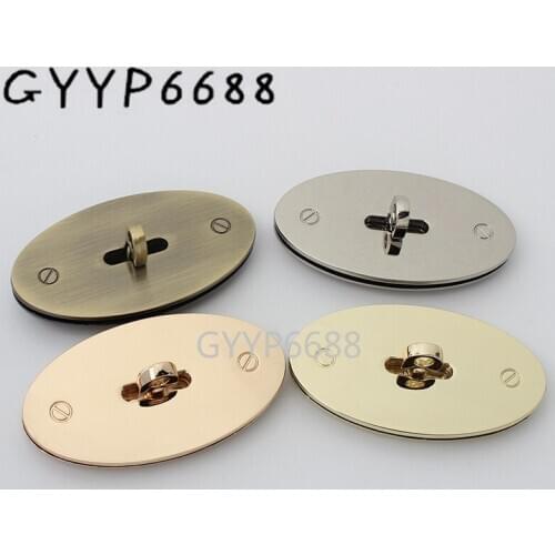 1-20sets 74*40mm oval lock cabinet backpack turn lock for luggage suitcase handbags buckle purse accessories