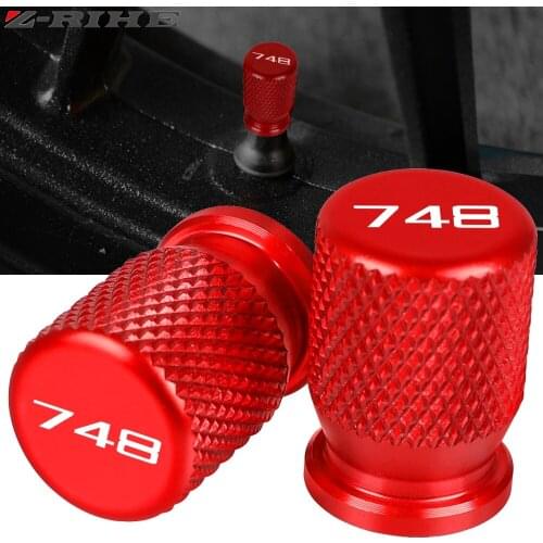 2PCS Aluminum Motorcycle Accessorie Wheel Tire Valve Stem Caps CNC Airtight Covers For DUCADI 748 748R 1999 2000 2001 2002 2003