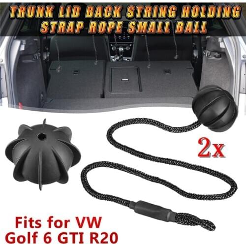 2Pc Hatchback Parcel Shelves Trunk Lid Back Shelf String Holding Strap Rope SmallBall For VW Golf 6 GTI R20 MK5 1K6 863 447 A