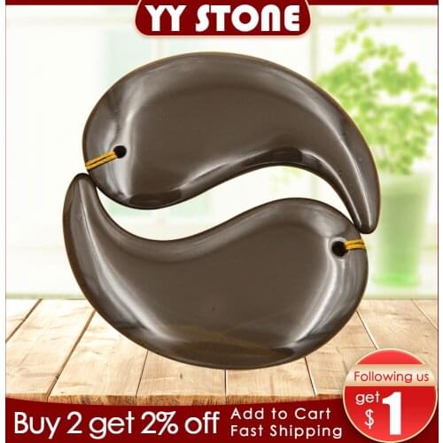 5A grade Original Si Bin Bian stone massage guasha kit beauty face mushroom 100% original back pain headache relief