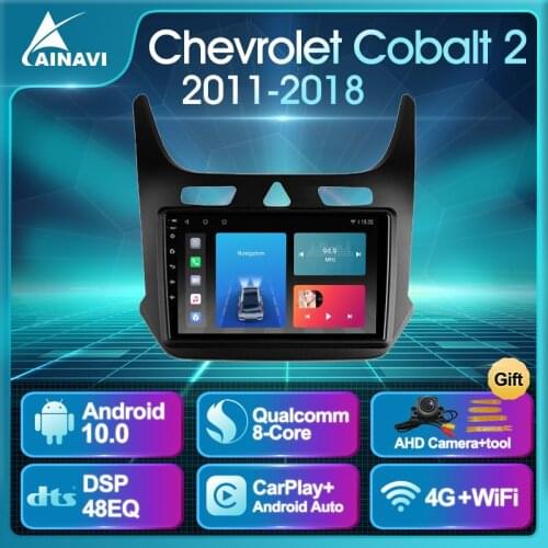 Car Radio QLED Android 10.0 For Chevrolet Cobalt 2 2011-2018 Auto Stereo Multimedia Player Navigation GPS Carplay DSP No 2din BT