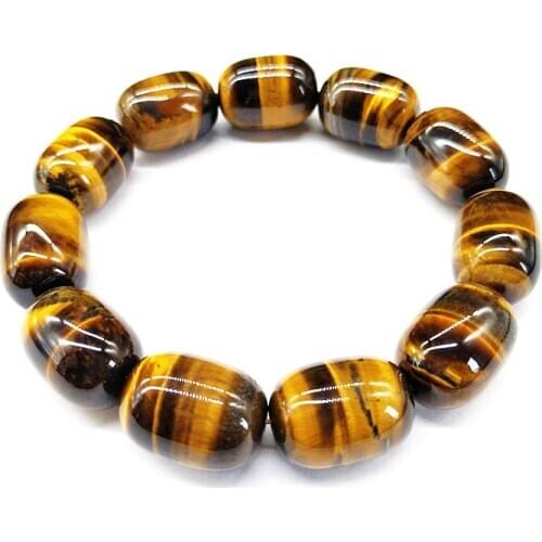 Tiger Eye Stone Bracelet Beaded Bracelet Gem Beads Mala Bracelet Hand Chain Jewellery Jade Jewelry