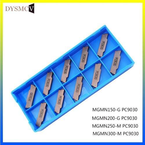 10PCS MGMN300 M PC9030 turning tools carbide inserts Lathe CNC cutter MGMN 300 parting and grooving part