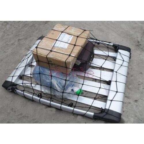 For Toyota Land Cruiser Prado FJ 120 150 120x90cm Roof Racks Elastic Cargo Mesh Vehicle Storage Net Fixed Luggage Cord Accessory