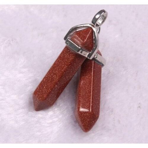 Druzy Trendy fashion jewelry Natural Stone necklace Onyx Howlite GoldenStone aventurine rock balmatin opal beautiful kolye