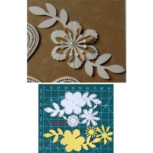 Small Exquisite 3D Flower Metal Cutting Dies For Stamps Scrapbooking Stencils DIY Paper Album Cards Decor Embossing 2021 New