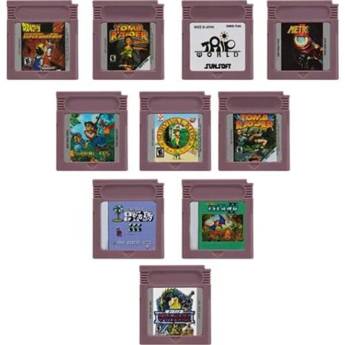 Superior 16 Bit Video Game Cartridge Console Memory Card for Nintendo GBC AVG Adventure Series Trip World Survival Kids