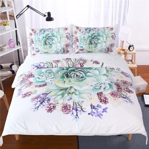 Soft Duvet Quilt Cover Pillowcase Bedding Set 3d Flower Print Twin Queen Size Home Bedroom Edition Quilt Set