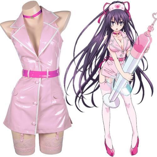 Anime Date A Live Yatogami Tohka Cosplay Costume Women Girls Dress Hat Full Set Outfit Halloween Carnival Costume