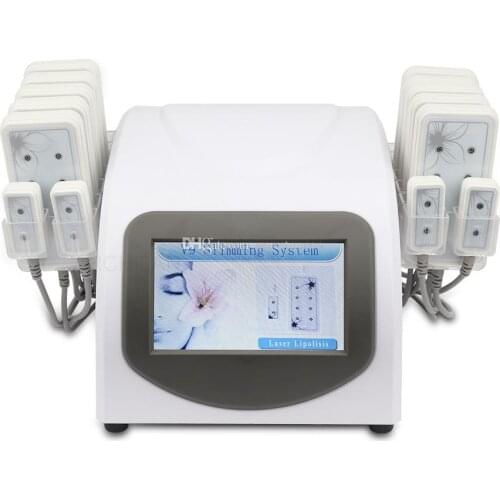 Multifunctional 6 In 1 Lipo Laser 40K Vacuum Cavitation System Slimming Machine RF Beauty Equipment Body S Shaping Device