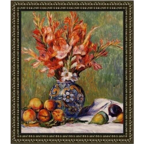 Flowers and fruits Handmade Needlework For Embroidery kits DIY Cross Stitch Kits Crafts 14CT Unprinted Home Decor wall Arts