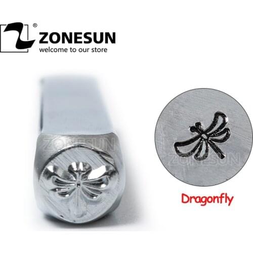 ZONESUN Design Metal Stamps kit Punch Tool Stamps Tools DIY Jewelry Gold Silver Metal leather LOGO Stamp