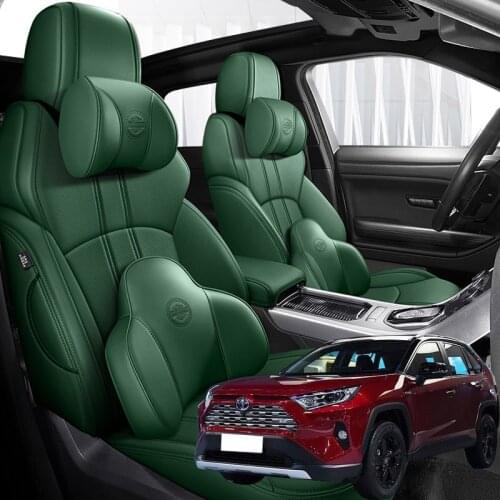 Nappa Leather 5 seats Car seat covers For Toyota RAV4 2009 2010 2011 2012 2013 2014 2015 2016 2017 2018 2019 2020 accessories