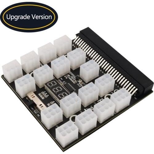 12V ATX 17x 6Pin Power Supply Board Adapter Converter for ETH BTC Mining Miner Computer PC Accessories