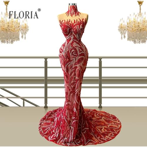 Luxury Evening Dresses Mermaid Party Dress Vestido de Fiesta Trumpet Women Clothes for Formal Special Occasion