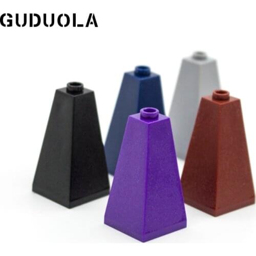 Guduola Slope 2x2x3 (75°) Double (3685) MOC Brick Building Block DIY Educational Toys Parts 10pcs/LOT
